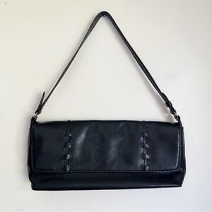 Vintage retro y2k baguette bag purse shoulder bag faux leather 90s rectangle